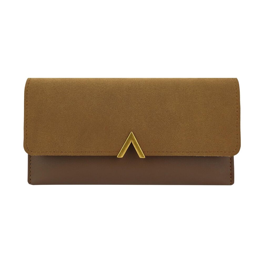 4918 Wallet, Faux Leather Wallets with Zipper Coin Pocket, Bifold Clutch